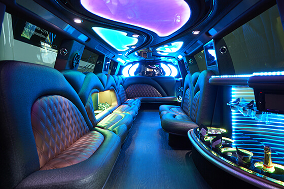 Party buses Limo service in Huntersville for bachelorette parties limo party bus