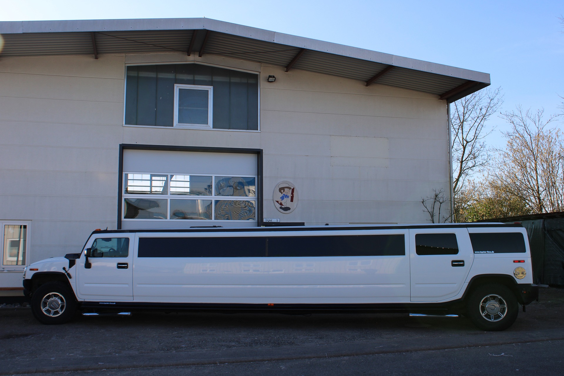 Luxury minibar inside a limousine